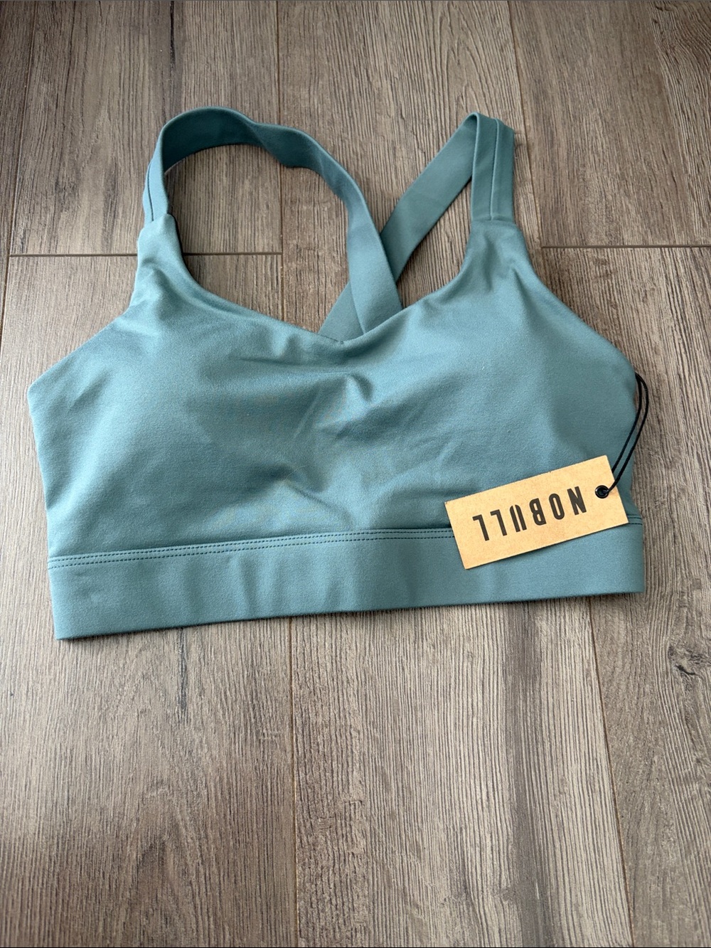 NWT NoBull Women’s Sports Bra in Green/Teal. Size M